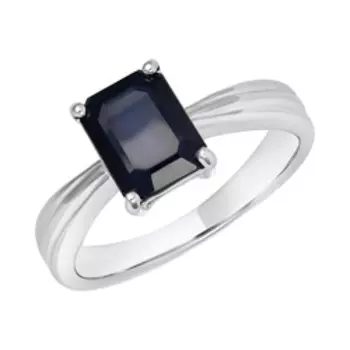 Серебряное кольцо с сапфиром