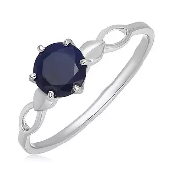 Серебряное кольцо с сапфиром