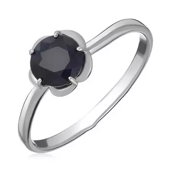 Серебряное кольцо с сапфиром