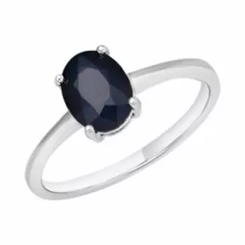 Серебряное кольцо с сапфиром