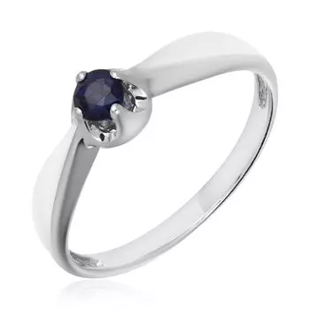 Серебряное кольцо с сапфиром