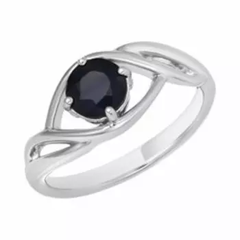 Серебряное кольцо с сапфиром