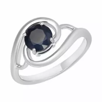 Серебряное кольцо с сапфиром