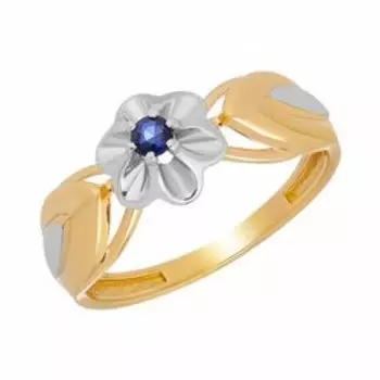 Серебряное кольцо с сапфиром