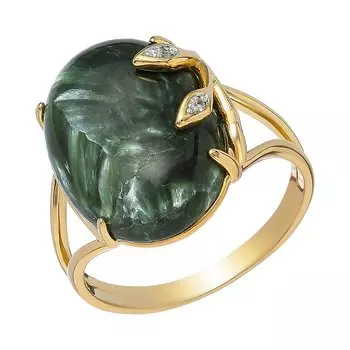 Серебряное кольцо с серафинитом