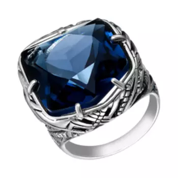 Серебряное кольцо с синим кварцем