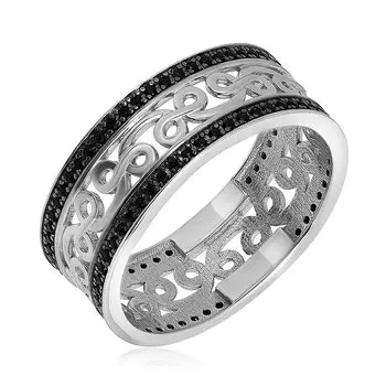 Серебряное кольцо с ситаллами