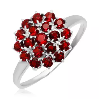 Серебряное кольцо с ситаллами