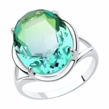 Серебряное кольцо с ситаллом