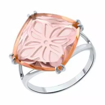 Серебряное кольцо с ситаллом