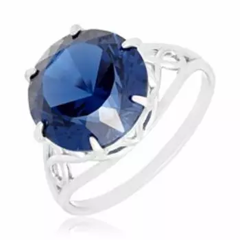 Серебряное кольцо с сапфиром