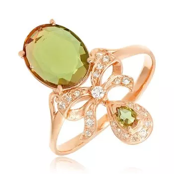 Серебряное кольцо с ситаллом