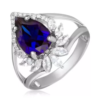 Серебряное кольцо с ситаллом