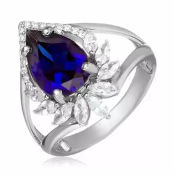 Серебряное кольцо с ситаллом