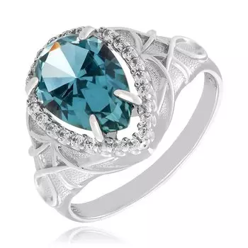Серебряное кольцо с ситаллом