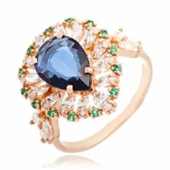 Серебряное кольцо с ситаллом