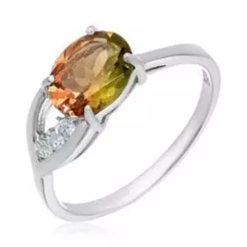 Серебряное кольцо с ситаллом