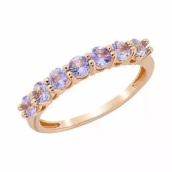 Серебряное кольцо с танзанитами