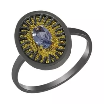 Серебряное кольцо с танзанитом