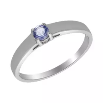 Серебряное кольцо с танзанитом