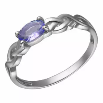 Серебряное кольцо с танзанитом