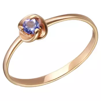 Серебряное кольцо с танзанитом