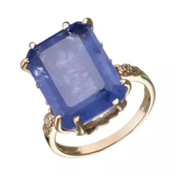 Серебряное кольцо с танзанитовым кварцем