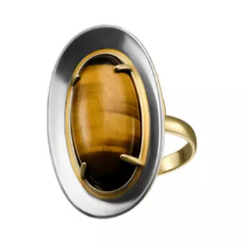 Серебряное кольцо с тигровым глазом