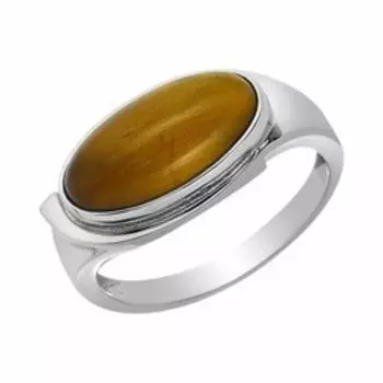 Серебряное кольцо с тигровым глазом
