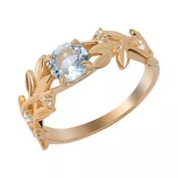 Серебряное кольцо с топазами