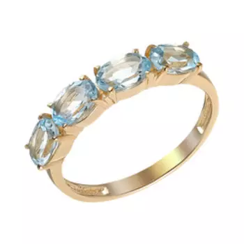 Серебряное кольцо с топазами