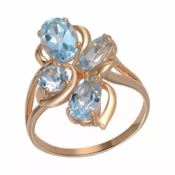 Серебряное кольцо с топазами