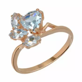 Серебряное кольцо с топазами