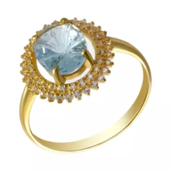 Серебряное кольцо с топазами