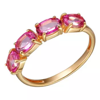 Серебряное кольцо с топазами