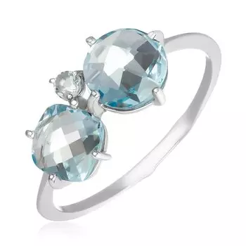 Серебряное кольцо с топазами