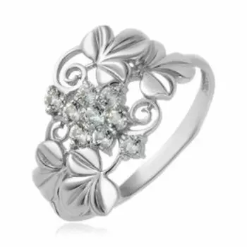 Серебряное кольцо с топазами