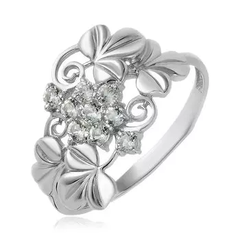 Серебряное кольцо с топазами