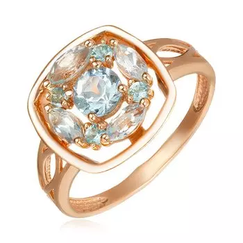 Серебряное кольцо с топазами