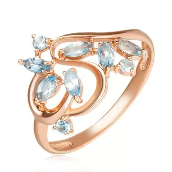 Серебряное кольцо с топазами