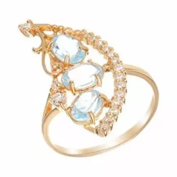 Серебряное кольцо с топазами