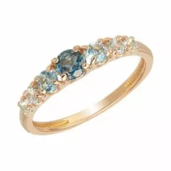 Серебряное кольцо с топазами