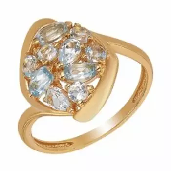 Серебряное кольцо с топазами