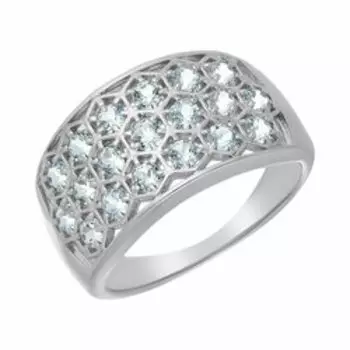 Серебряное кольцо с топазами