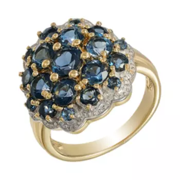 Серебряное кольцо с топазами london