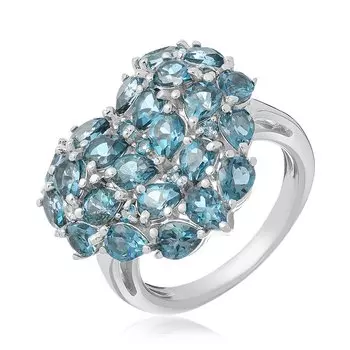 Серебряное кольцо с топазами лондон