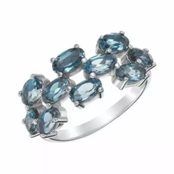 Серебряное кольцо с топазами London