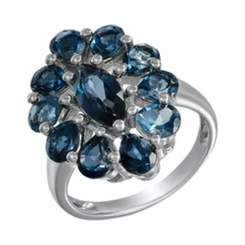 Серебряное кольцо с топазами Лондон