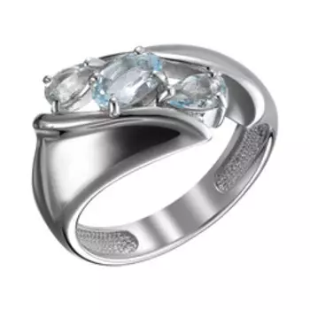 Серебряное кольцо с топазами Sky