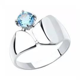 Серебряное кольцо с топазом